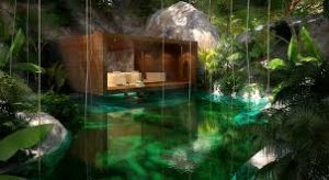 Hacienda Chable under construction south of Merida will feature a spa in a cenote. (File photo)