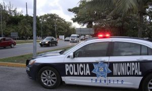 Cancun Transit Police vehicle. (PHOTO: lapalabradelcaribe.com)