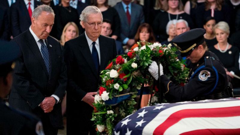 Emotional memorial ceremony for Senator John McCain in Washington DC ...