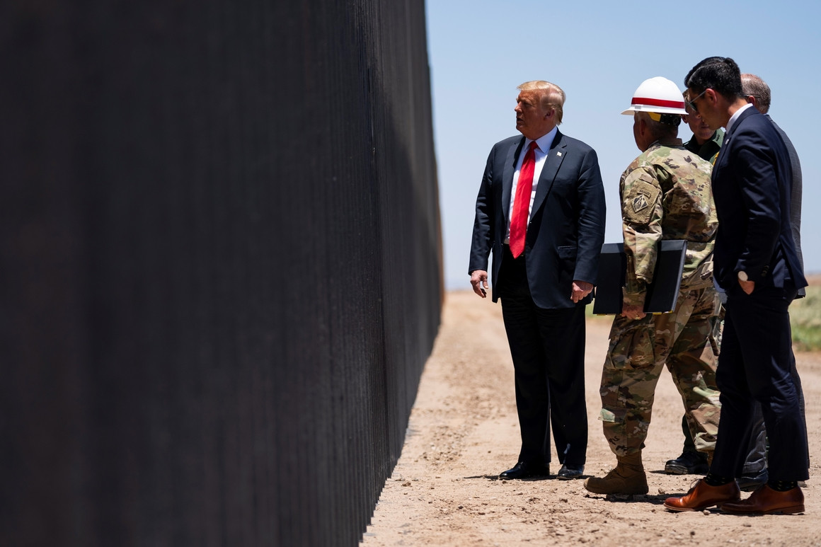 Trump says private border wall segment was only done to ...