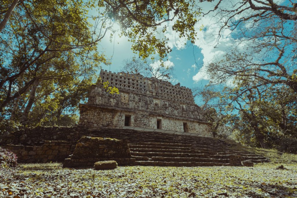 an ancient mayan ruins in the mexican state of chiapas